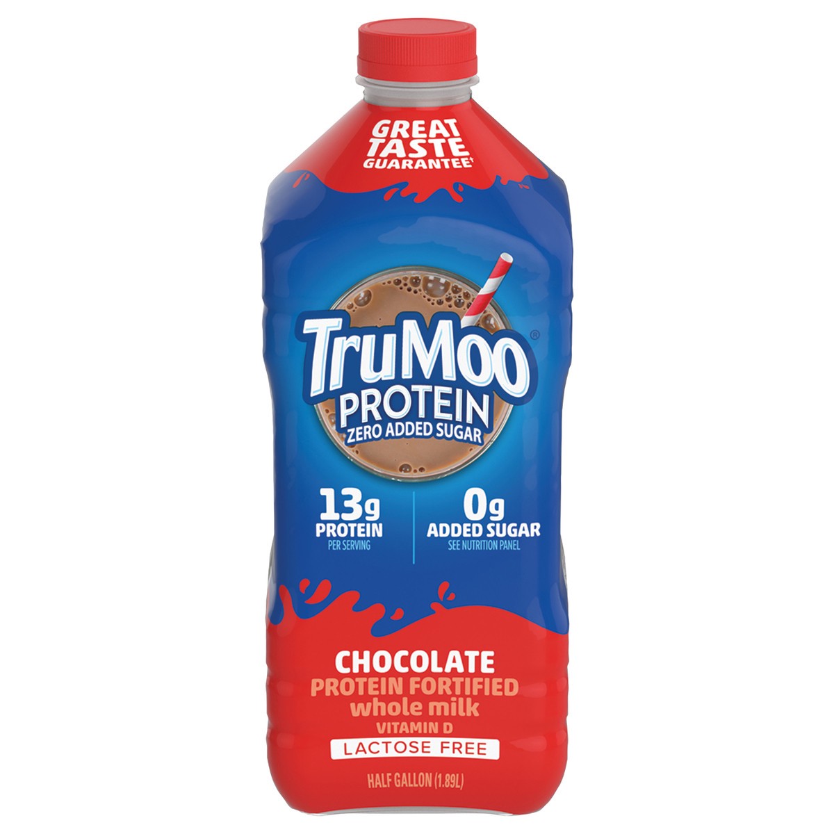 slide 3 of 14, TruMoo Protein Whole Chocolate Milk Half Gallon, 1/2 gal