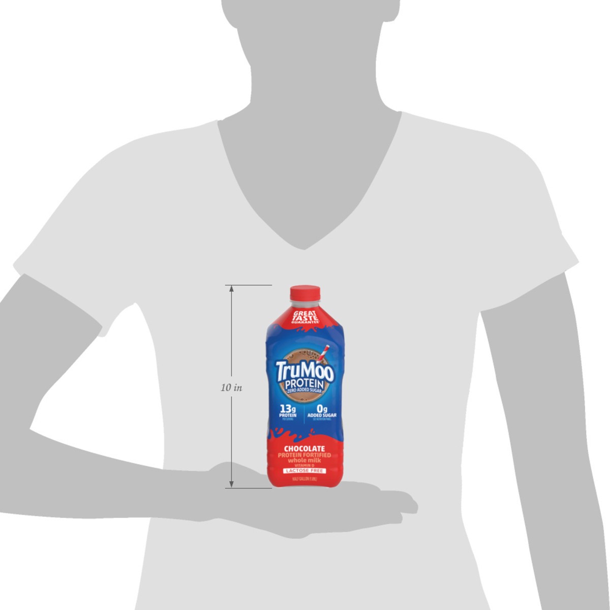 slide 10 of 14, TruMoo Protein Whole Chocolate Milk Half Gallon, 1/2 gal