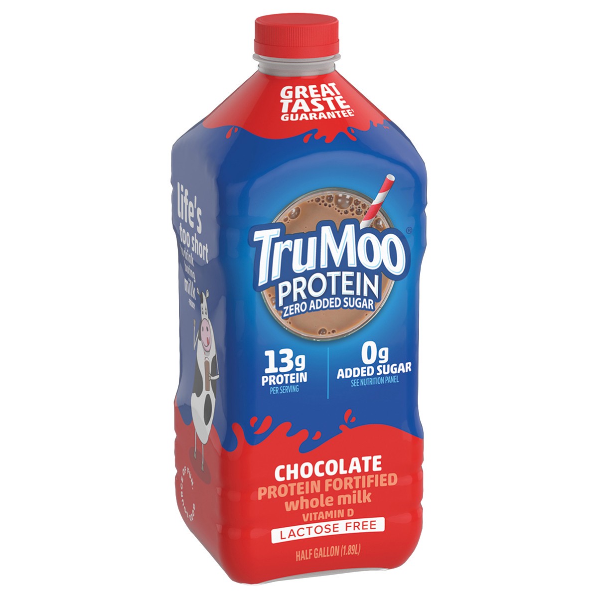 slide 12 of 14, TruMoo Protein Whole Chocolate Milk Half Gallon, 1/2 gal
