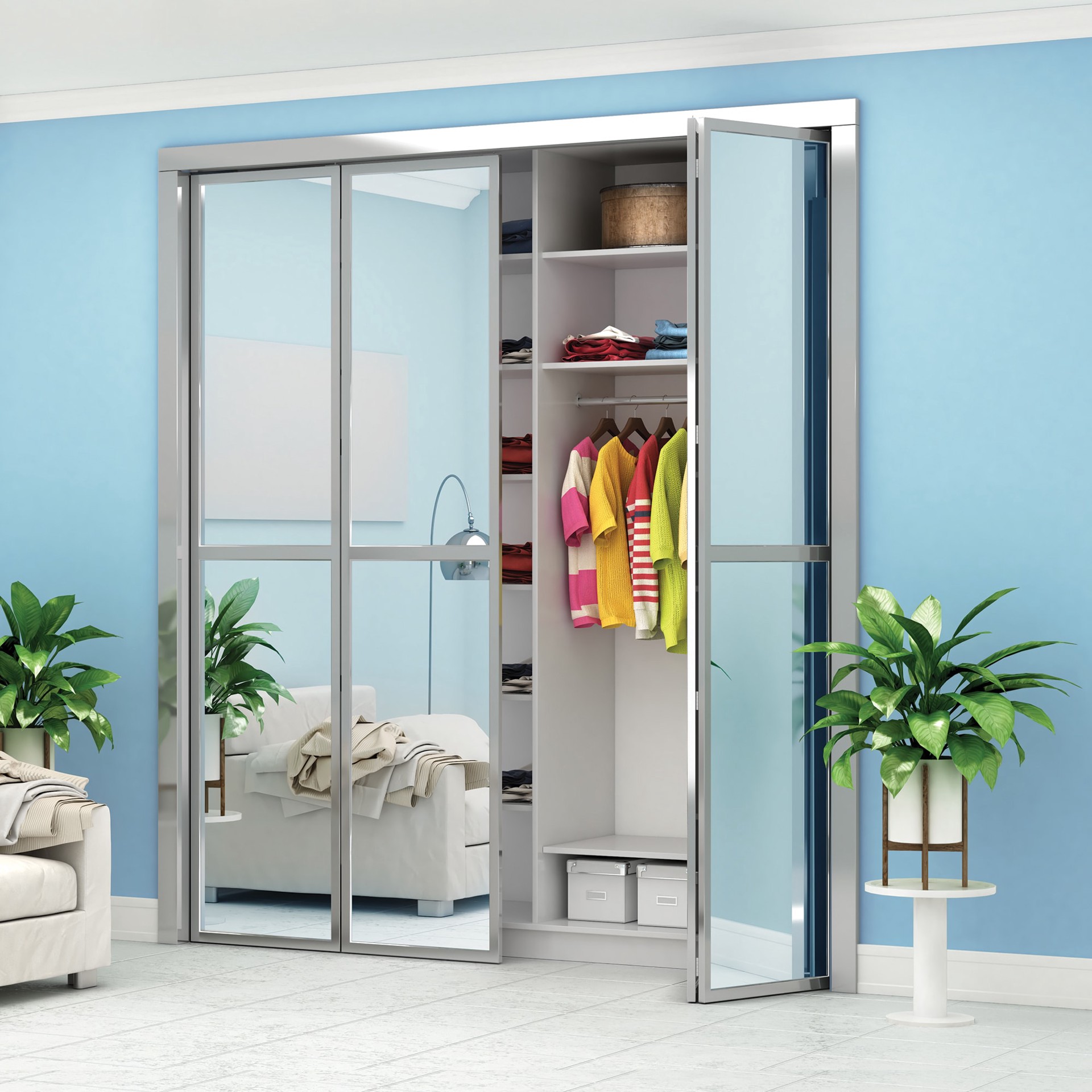 slide 3 of 6, Prime-Line 2 -Count 0.375-in Sliding Closet Door Floor Guide brackets, 1 ct