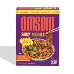 Omsom Saucy Noodles Chili Sesame - 4.8oz