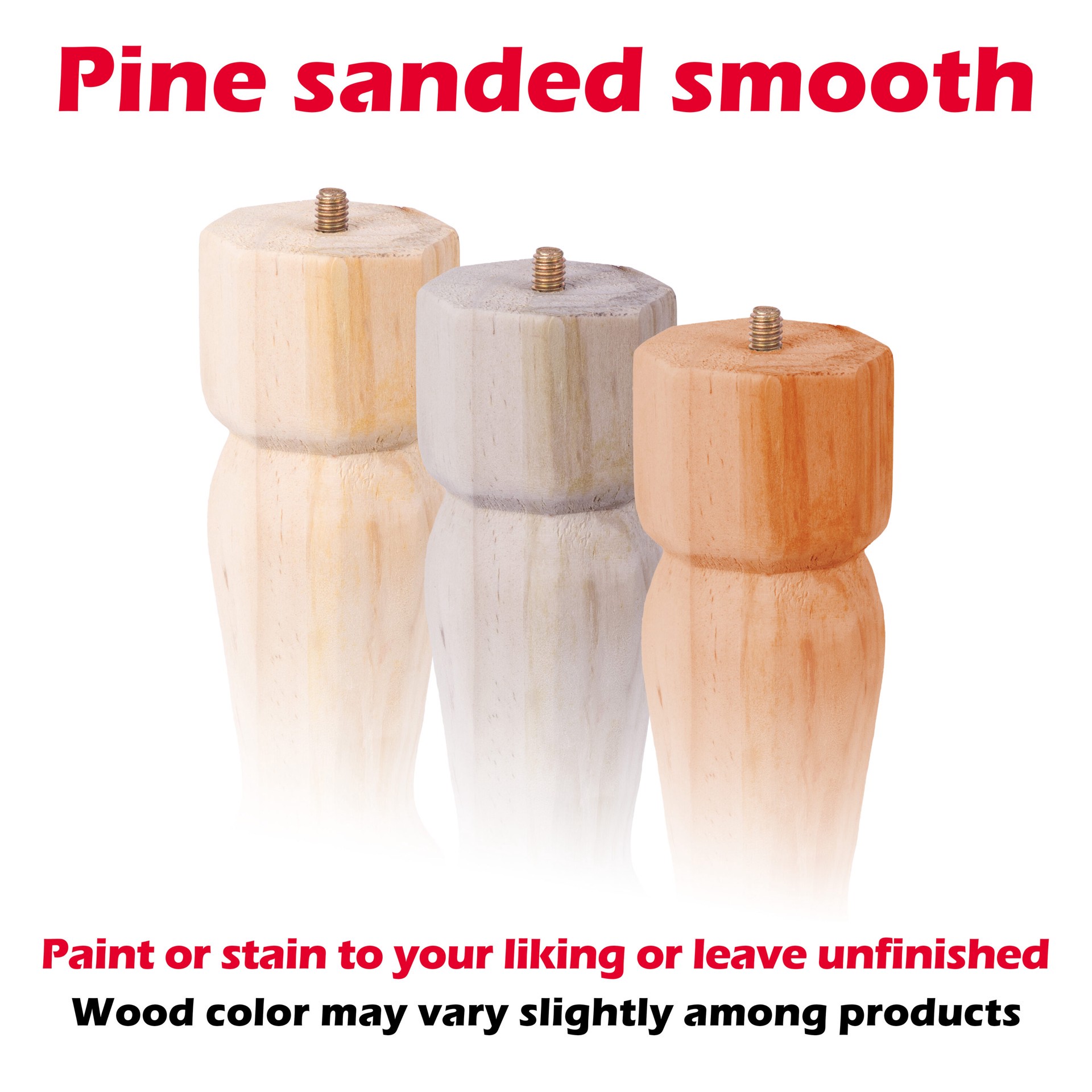 slide 6 of 6, Waddell 2.125-in x 14-in Traditional Pine End table leg, 1 ct