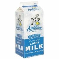 slide 1 of 1, AE Dairy Anderson 1% Milkfat Light Milk, 1/2 gal