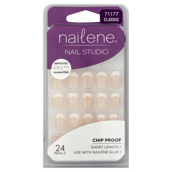 slide 1 of 1, Nailene Short Length Nail Studio Classic Nails, 1 ct