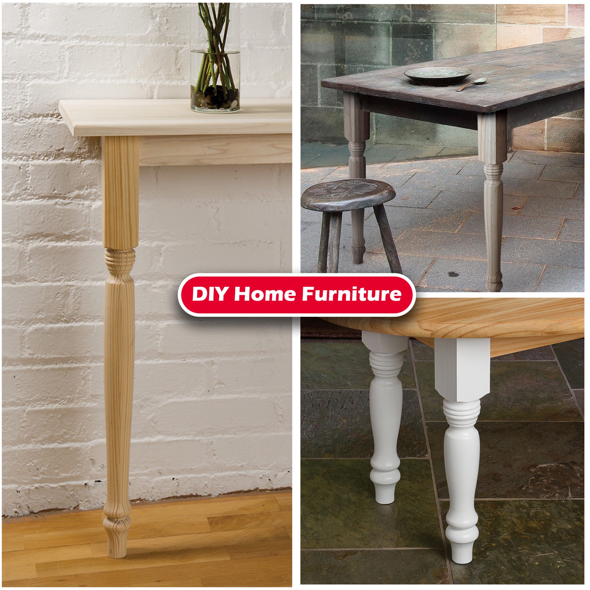 slide 6 of 6, Waddell 2.25-in x 15-in Country pine Pine End table leg, 1 ct