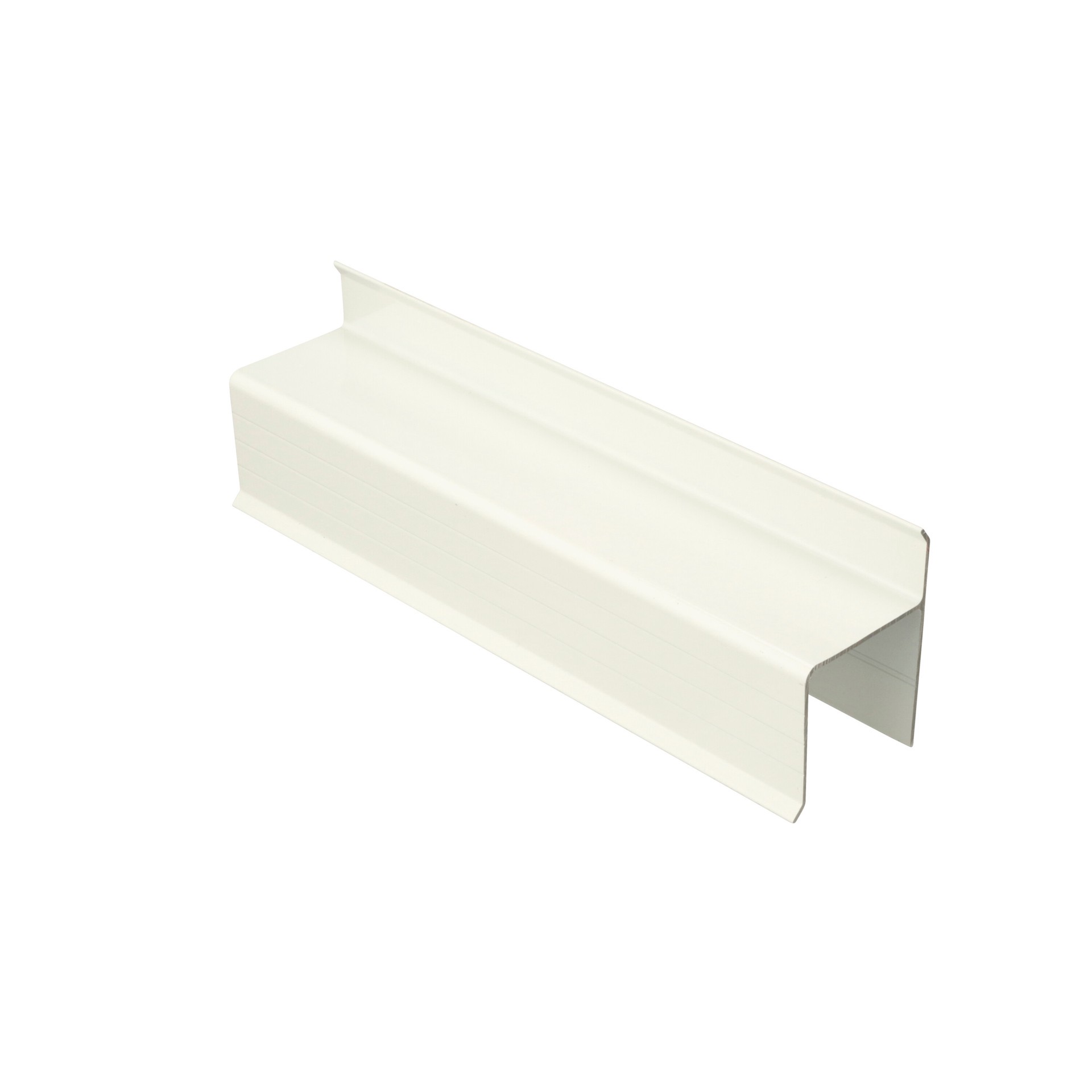 slide 2 of 6, Bertha 39-in x 3.75-in White Aluminum Hurricane Header/Track, 1 ct