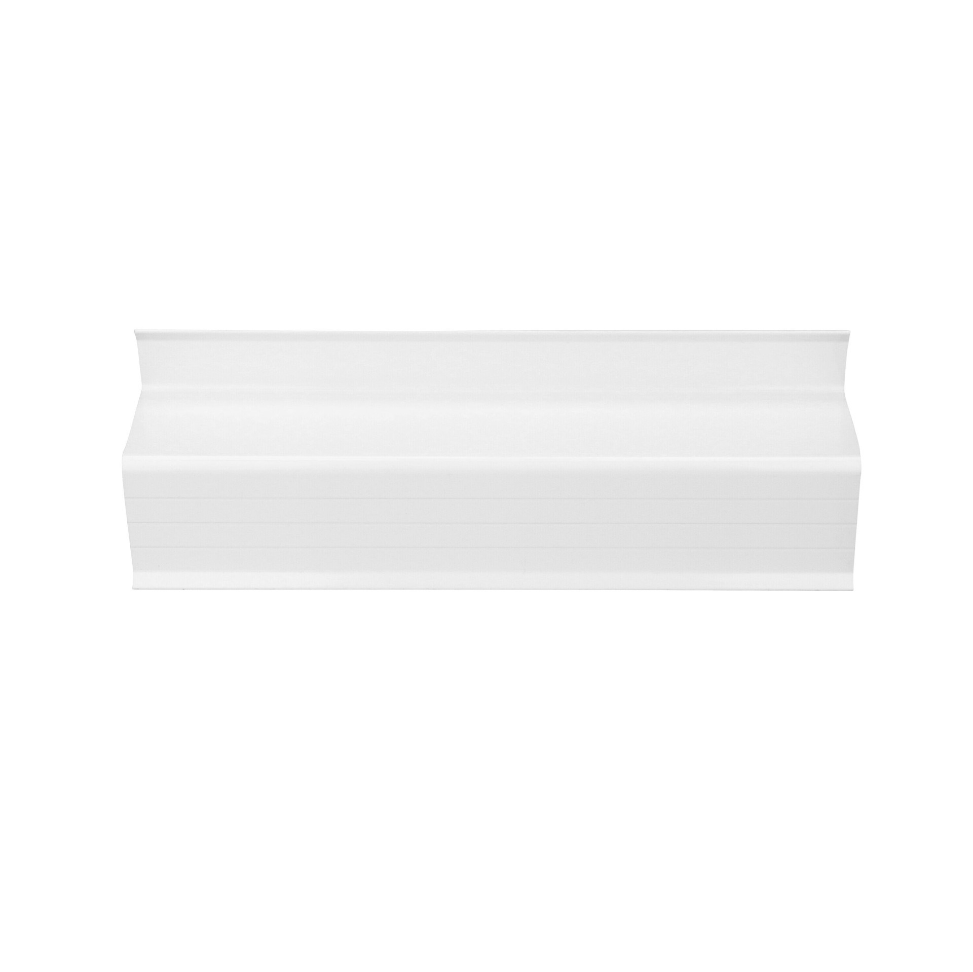 slide 1 of 6, Bertha 39-in x 3.75-in White Aluminum Hurricane Header/Track, 1 ct