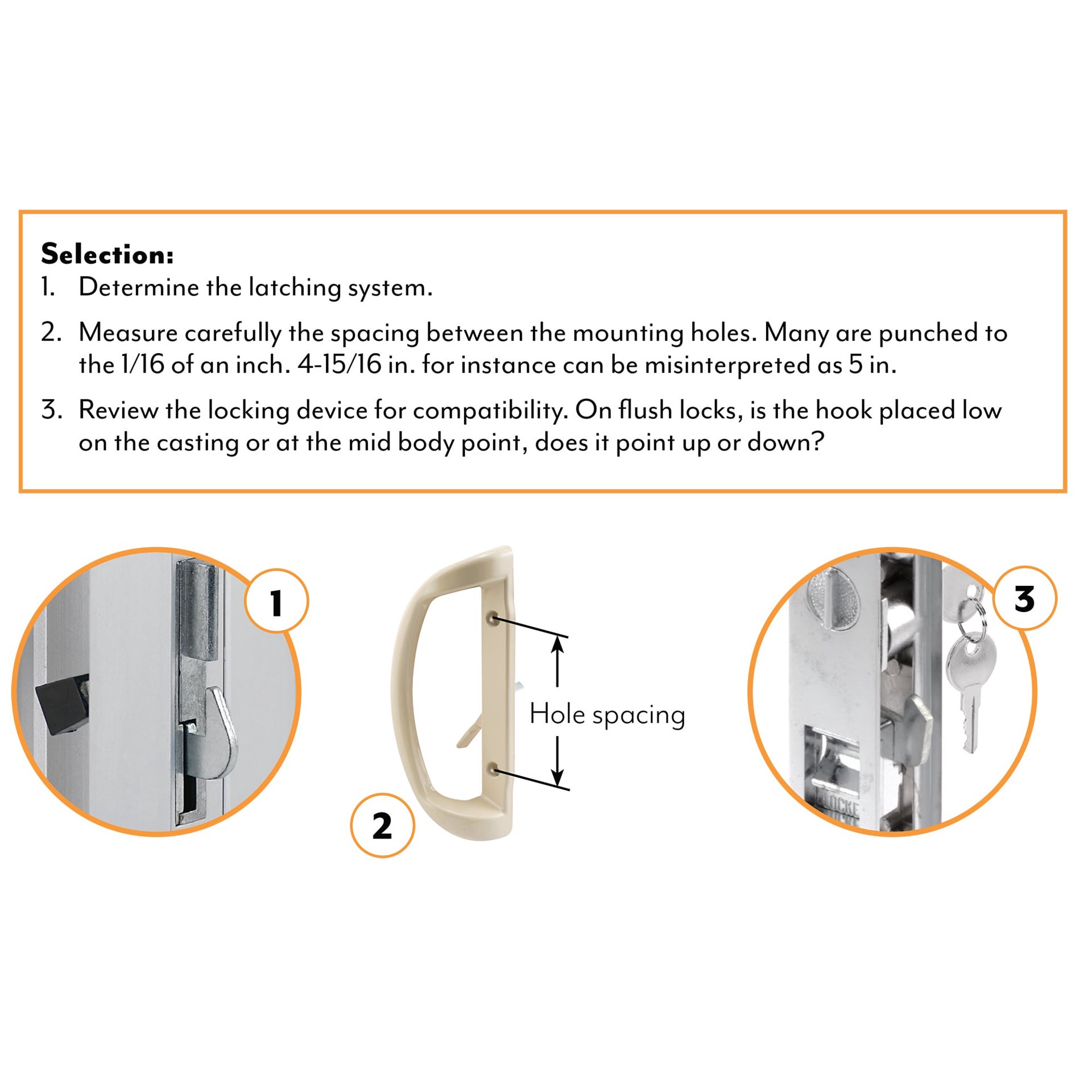 slide 6 of 6, Prime-Line Silver Polished chrome Non-branded Sliding Patio Door Mortise lock, 1 ct
