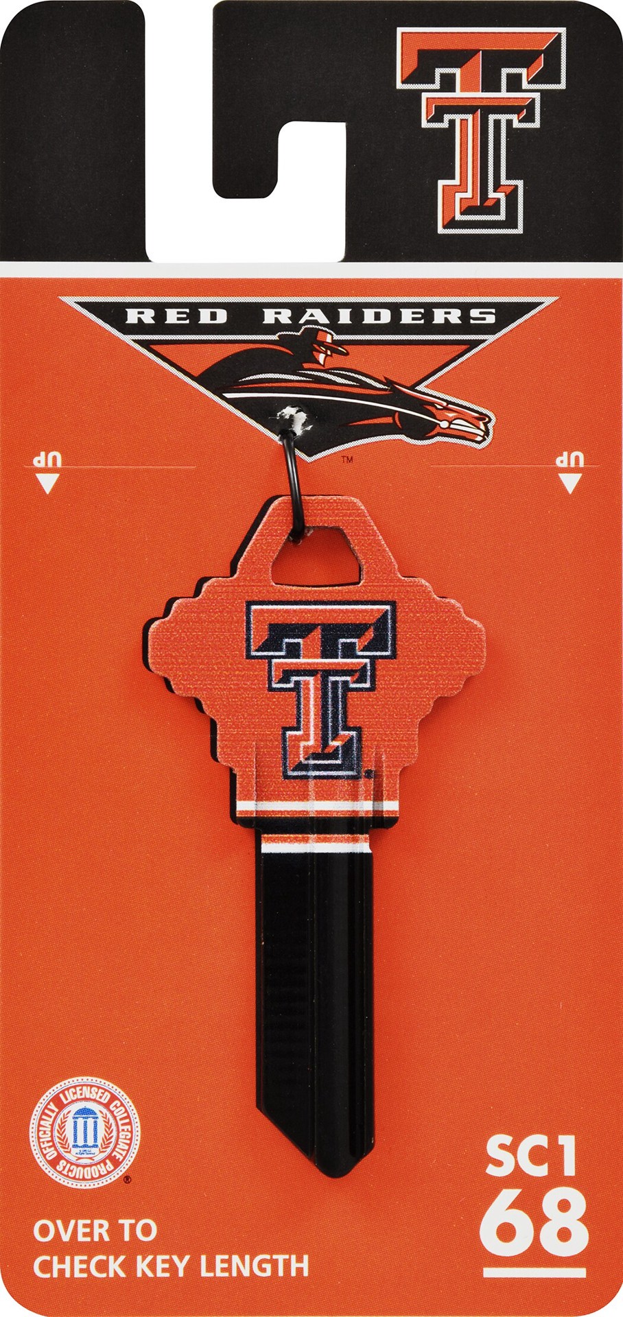slide 2 of 4, Fanatix Texas Tech Red Raiders Multicolored Decorative Key Brass House/Entry Key Blank, 1 ct