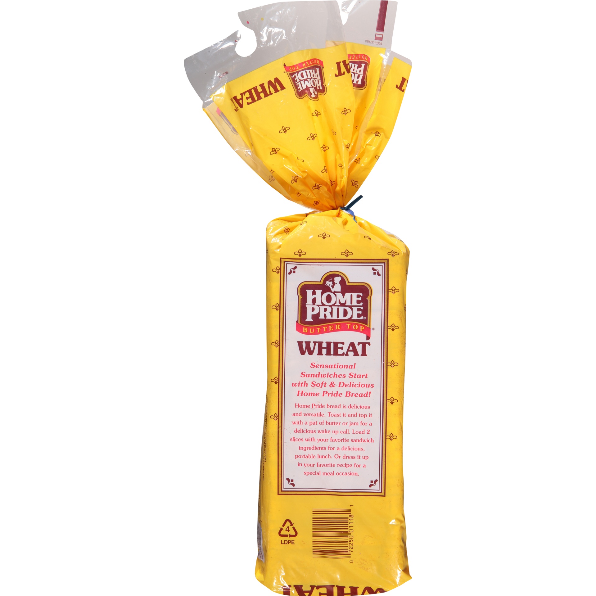 slide 3 of 8, Home Pride Butter Top Enriched Wheat Bread, Sliced Sandwich Bread, 20 oz Loaf, 20 oz