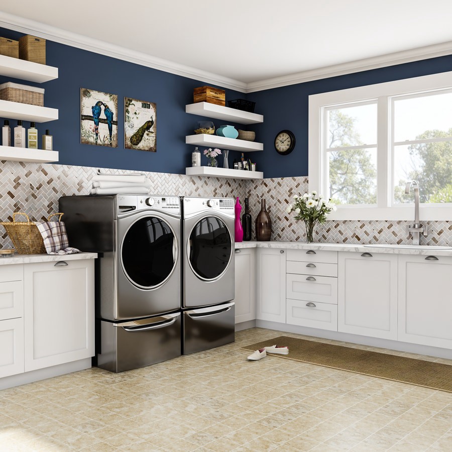 slide 4 of 6, Style Selections Capri Classic 6-in x 6-in Glazed Porcelain Floor and Wall Tile ( 0.23-sq ft Piece ), 1 ct