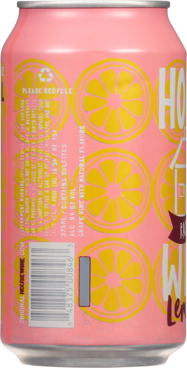 slide 6 of 9, House Wine Raspberry Lemonade 375 ml Can, 375 ml