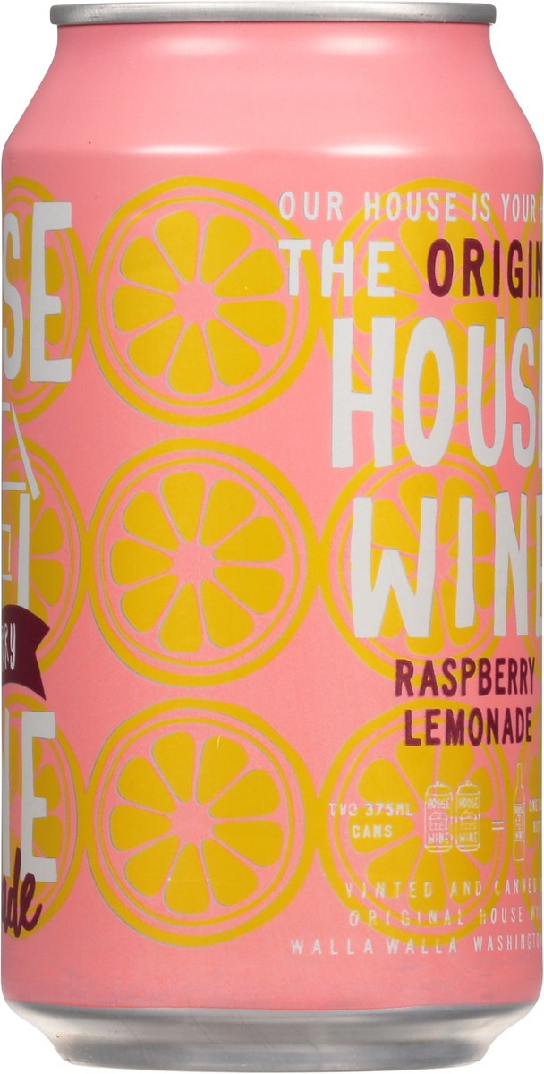 slide 2 of 9, House Wine Raspberry Lemonade 375 ml Can, 375 ml