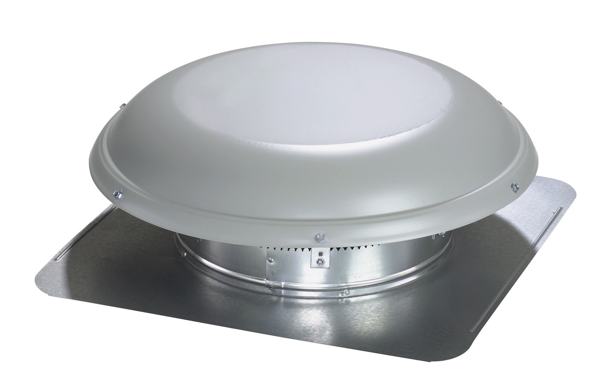 slide 3 of 6, Air Vent 1170 -CFM Gray Galvanized steel Electric Power Roof Vent, 1 ct