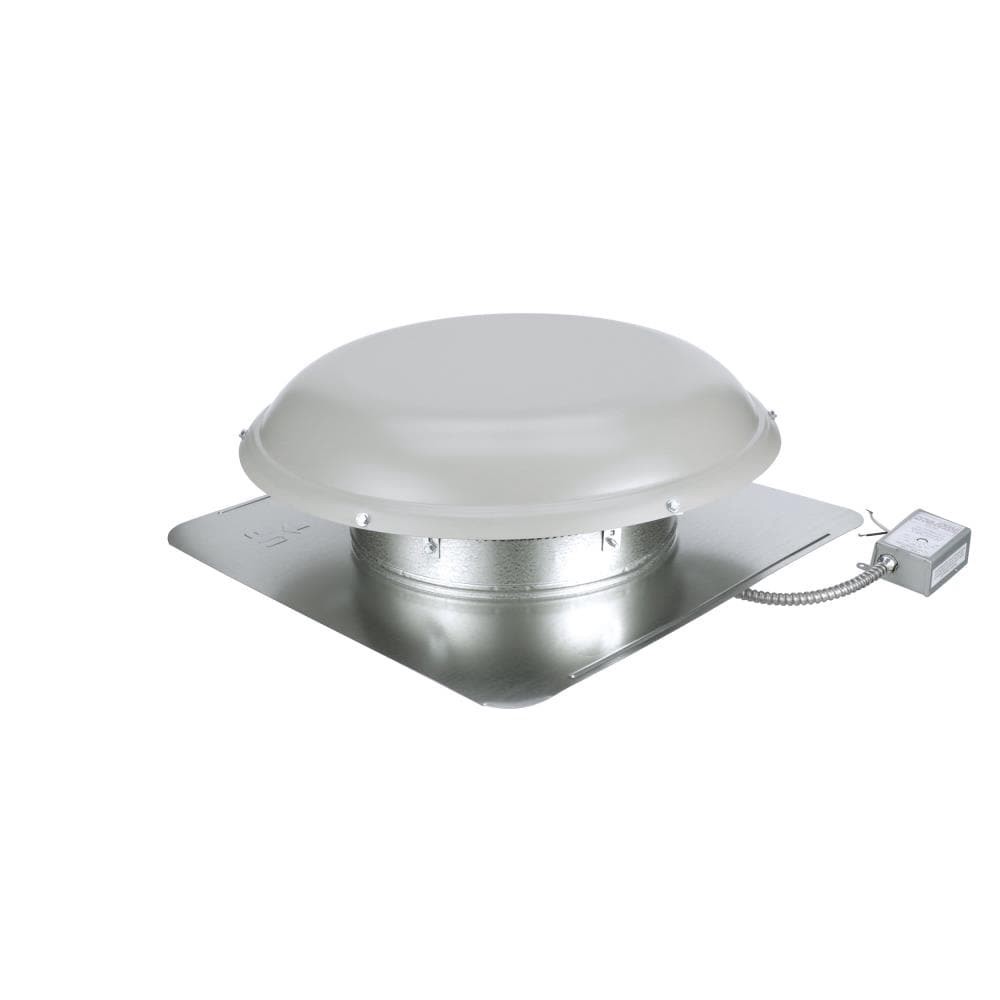 slide 6 of 6, Air Vent 1170 -CFM Gray Galvanized steel Electric Power Roof Vent, 1 ct