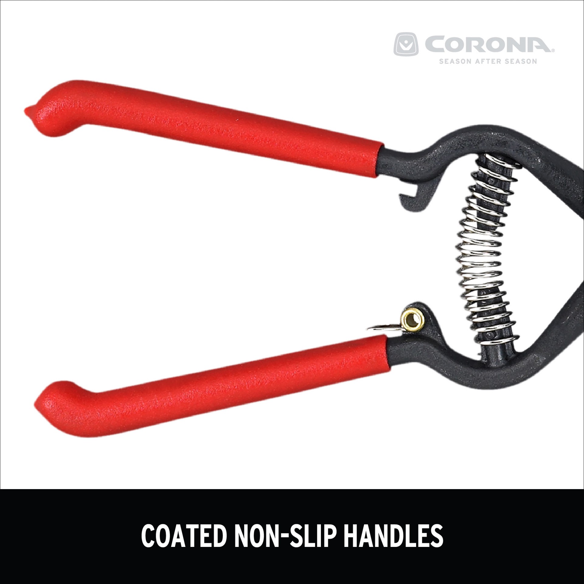 slide 4 of 6, Corona Max Series 6.0-in Grass Shears - Forged Steel Blade, Spring-Loaded Handles, Non-Slip Coated Handles, 1 ct