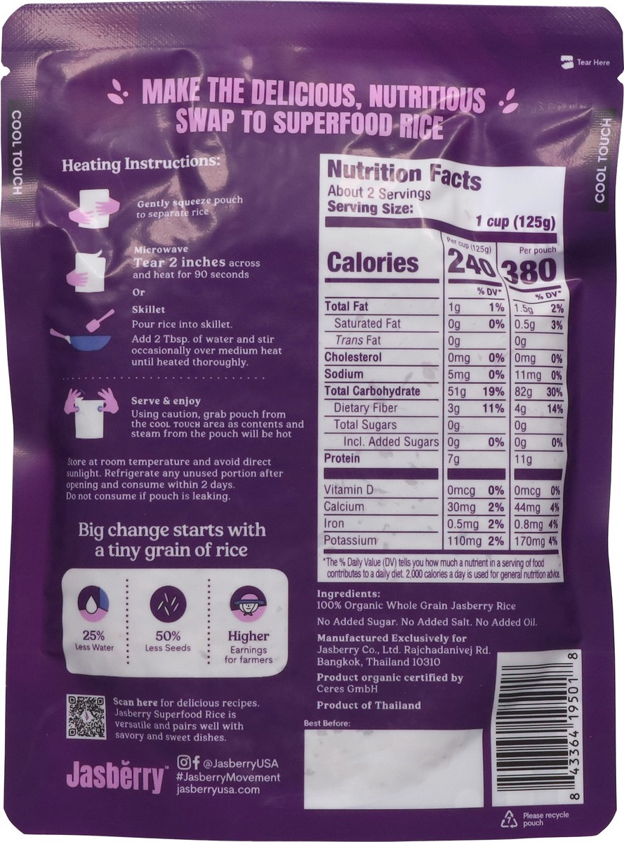 slide 6 of 14, Jasberry Organic Superfood Original Rice 7.05 oz, 1 ct