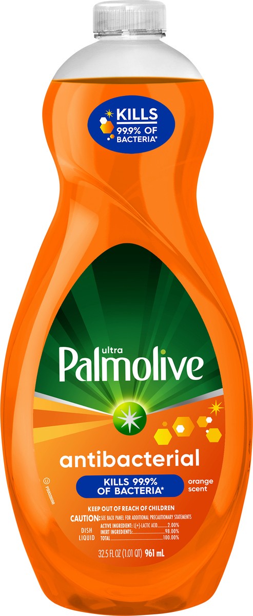 slide 4 of 8, Palmolive Ultra Antibacterial Orange Liquid Dish Soap, 32.5 fl oz