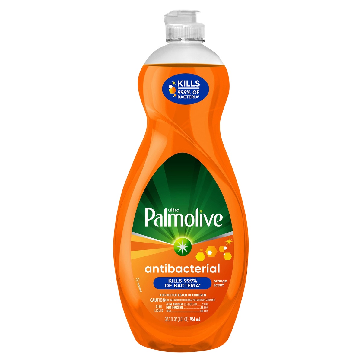 slide 1 of 5, Palmolive Ultra Antibacterial Orange Liquid Dish Soap, 32.5 fl oz