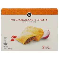 Publix Beef Turnovers, Jamaican Style Patty, Mild