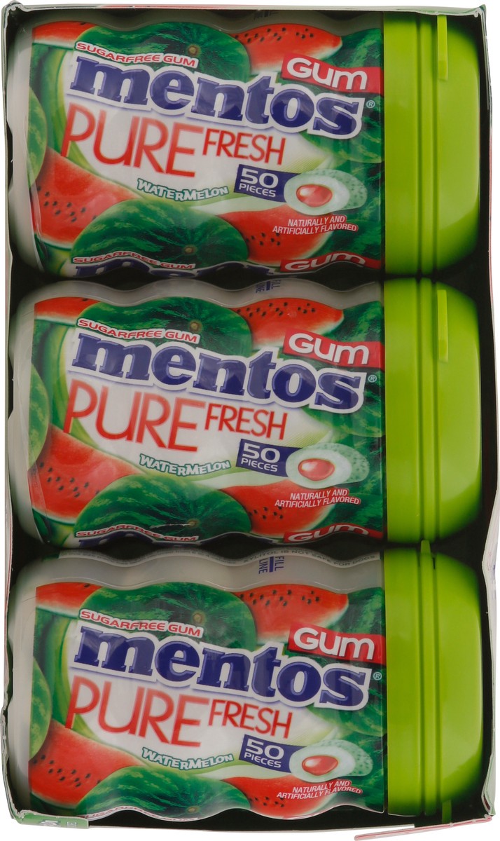 slide 7 of 9, Mentos Pure Fresh Sugar Free Watermelon Gum 50 Pieces, 50 ct