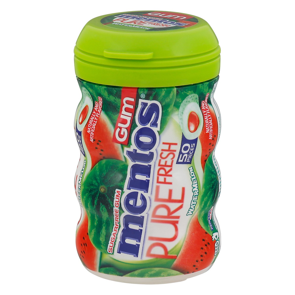 slide 1 of 9, Mentos Pure Fresh Sugar Free Watermelon Gum 50 Pieces, 50 ct