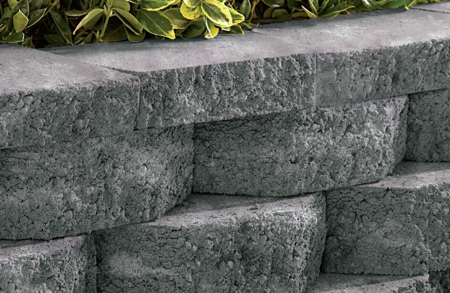 slide 3 of 5, 4.0-in H x 11.5-in L x 7.5-in D Charcoal Concrete Retaining wall block, 1 ct