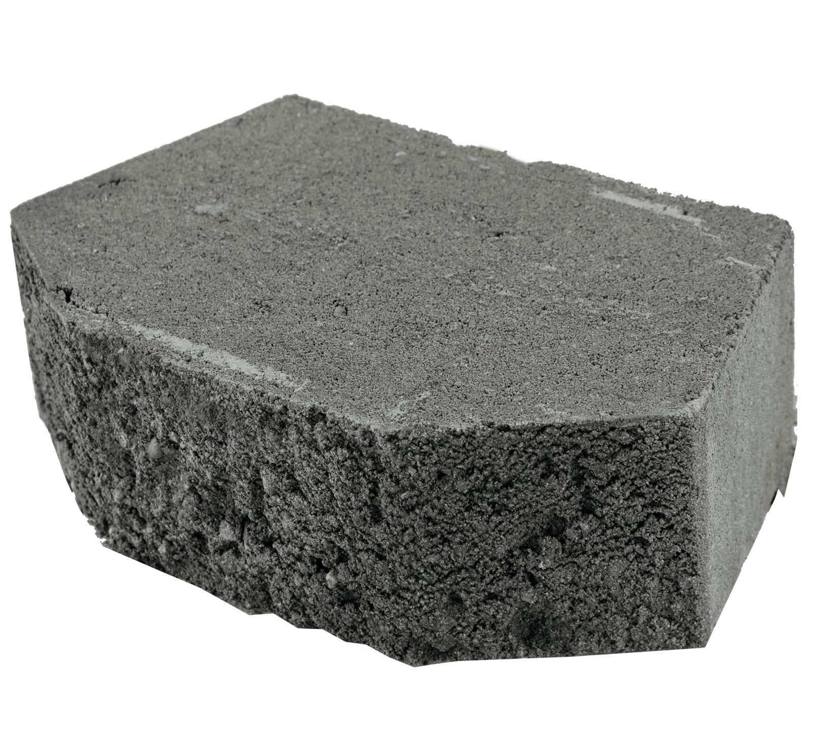 slide 1 of 5, 4.0-in H x 11.5-in L x 7.5-in D Charcoal Concrete Retaining wall block, 1 ct