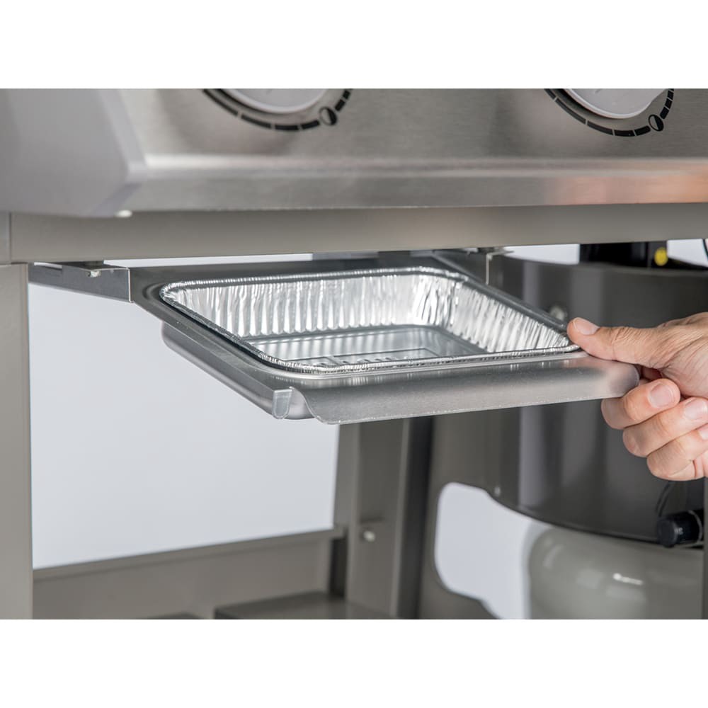slide 3 of 6, Weber 10 -Pack 8.6-in x 6-in W Disposable Aluminum foil Grill Drip pan, 1 ct