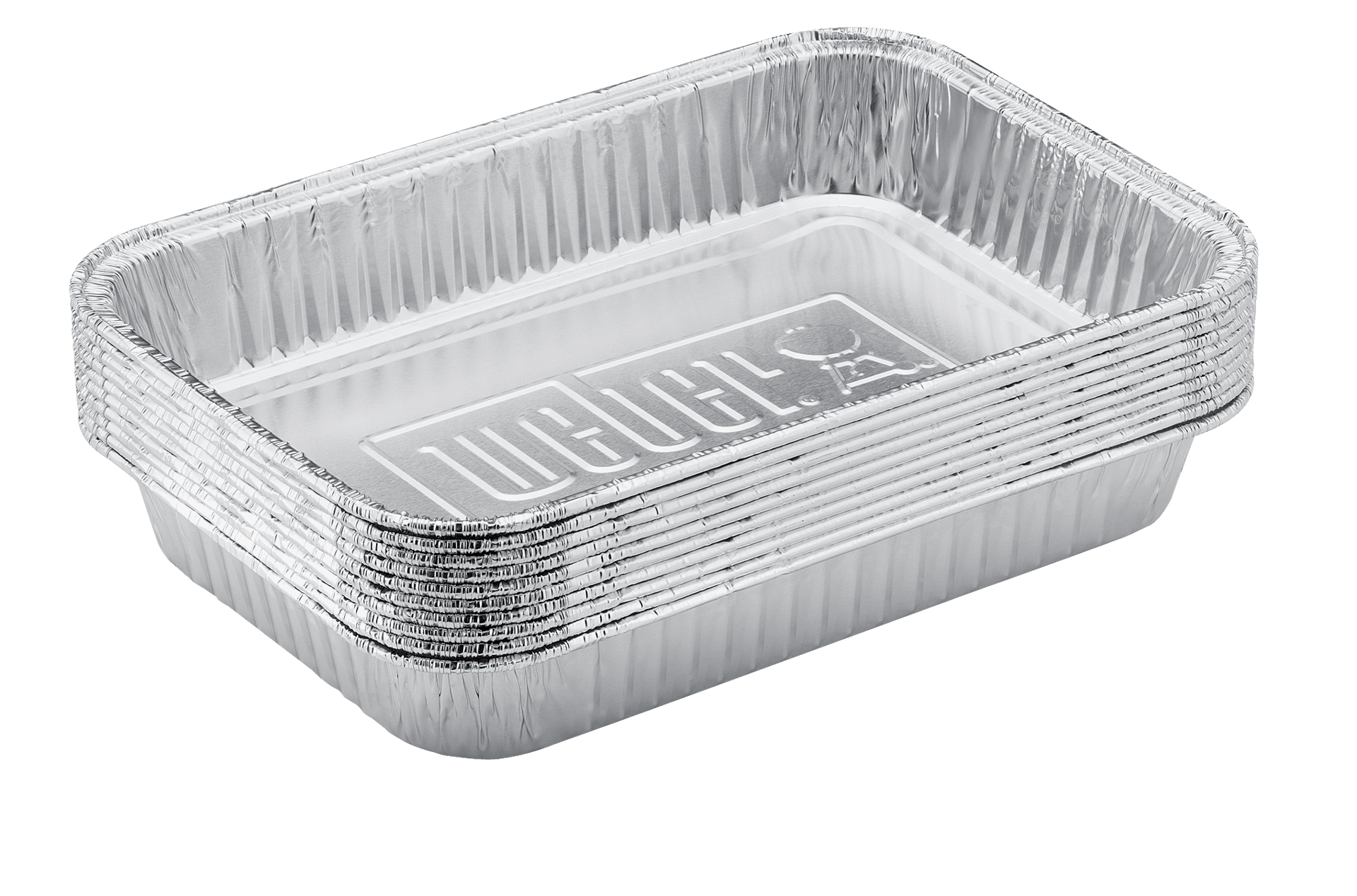 slide 5 of 6, Weber 10 -Pack 8.6-in x 6-in W Disposable Aluminum foil Grill Drip pan, 1 ct