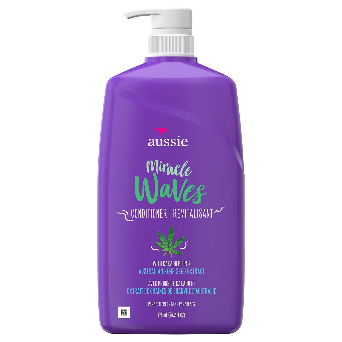 slide 1 of 3, Aussie Miracle Waves Conditioner, 26.2 fl oz