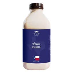 1836 Farms Organic 2% Reduced Fat Milk PET Half Gallon