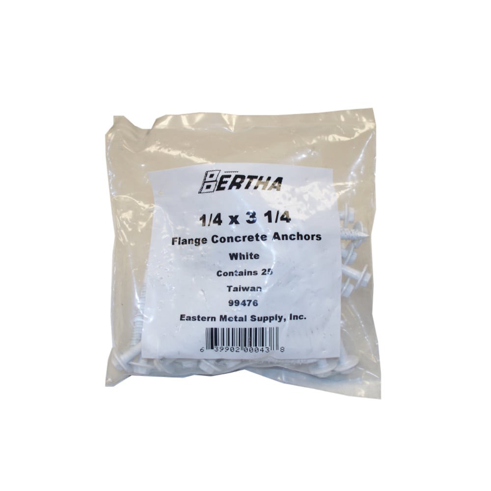 slide 1 of 6, Bertha 3-3/4-in Anchors with Screws Included 25 -Pack, 1 ct