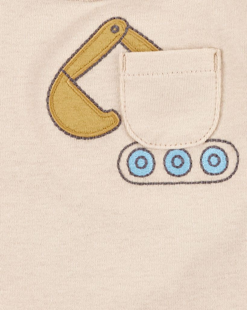 slide 7 of 8, Carter's Carters 5-Pack Construction Short-Sleeve Cotton Bodysuits Multi 3M, 1 ct