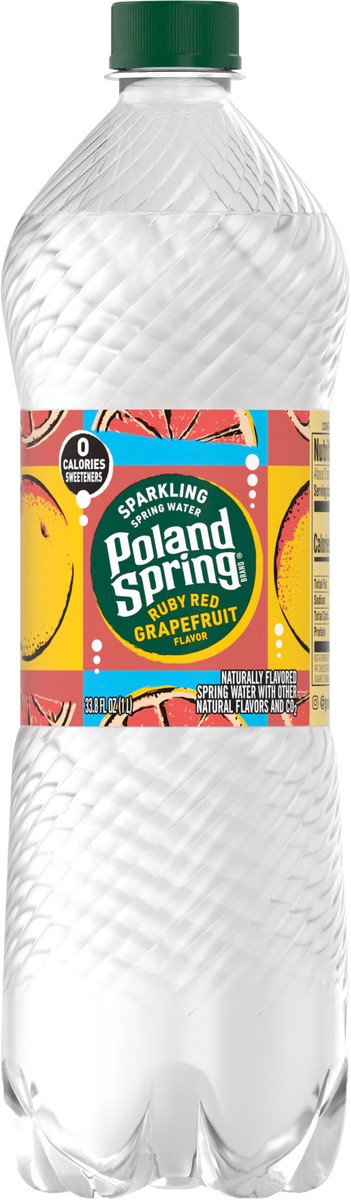 slide 5 of 7, Poland Spring Sparkling Water, Ruby Red Grapefruit- 33.8 oz, 33.8 oz