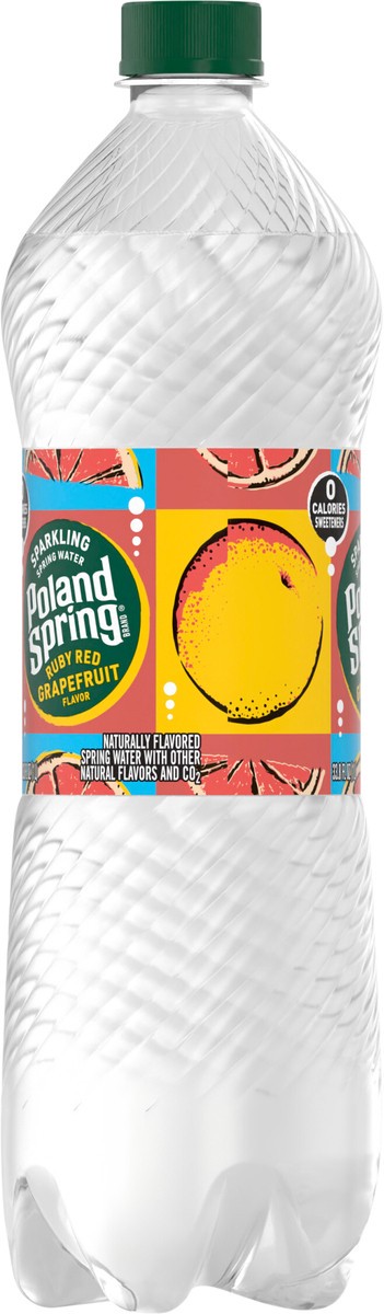 slide 7 of 7, Poland Spring Sparkling Water, Ruby Red Grapefruit- 33.8 oz, 33.8 oz