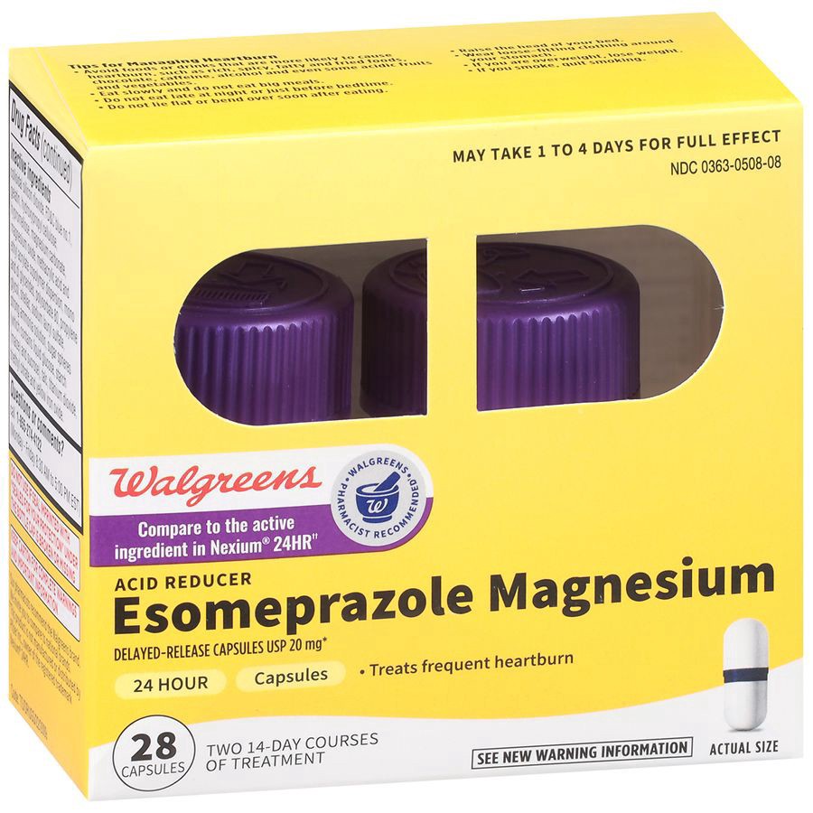 slide 2 of 5, Walgreens Acid Reducer Capsules, 28 ct