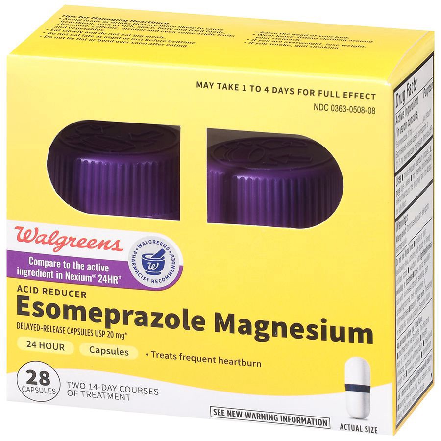 slide 3 of 5, Walgreens Acid Reducer Capsules, 28 ct