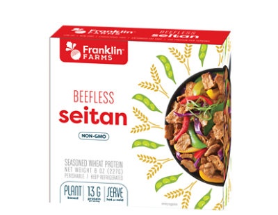 slide 1 of 1, Franklin Farms Beefless Seitan, 8 oz