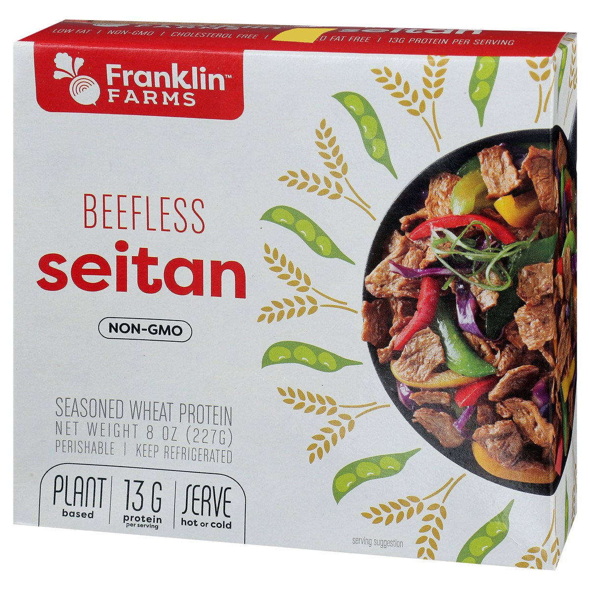 slide 7 of 7, Franklin Farms Beefless Seitan, 8 oz
