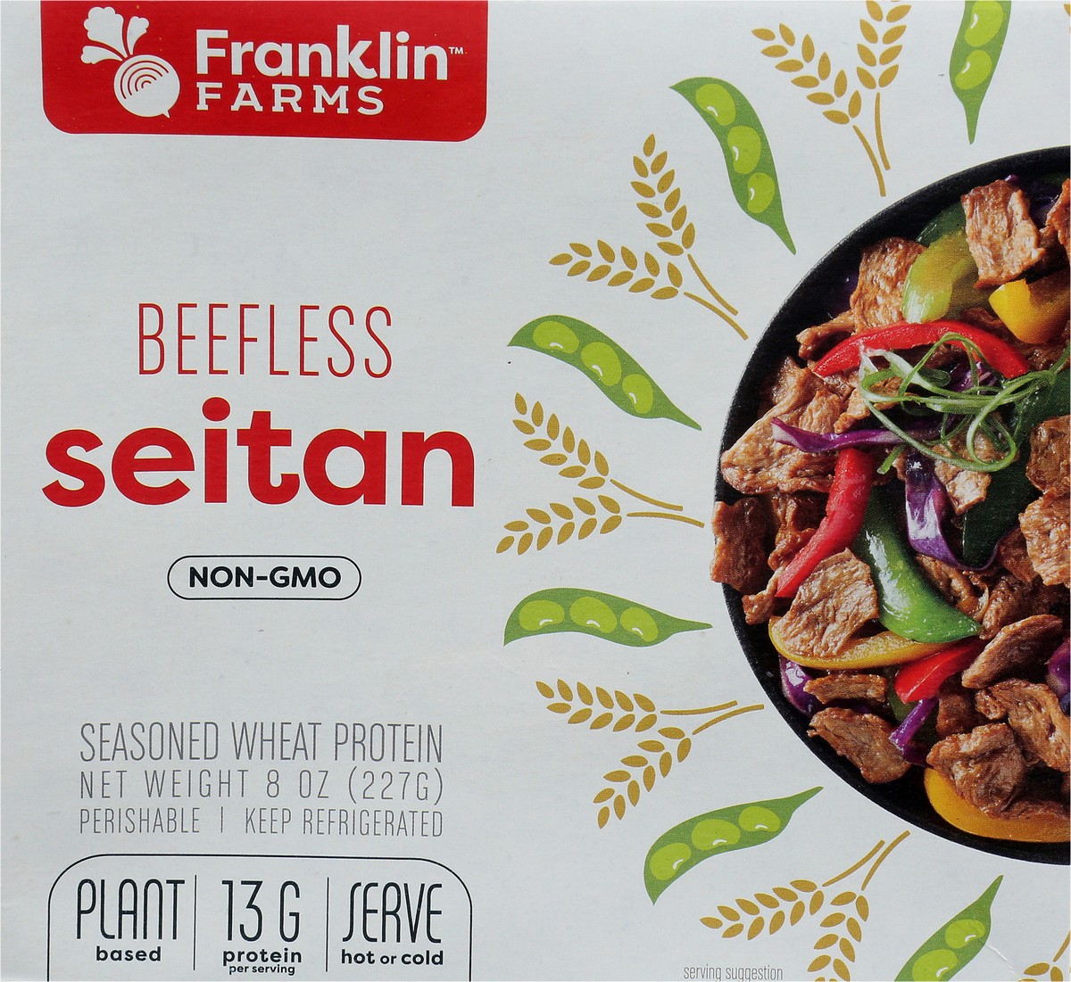 slide 2 of 7, Franklin Farms Beefless Seitan, 8 oz