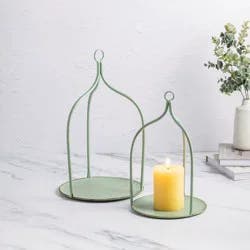 Sage Open Lanterns, Set Of 2