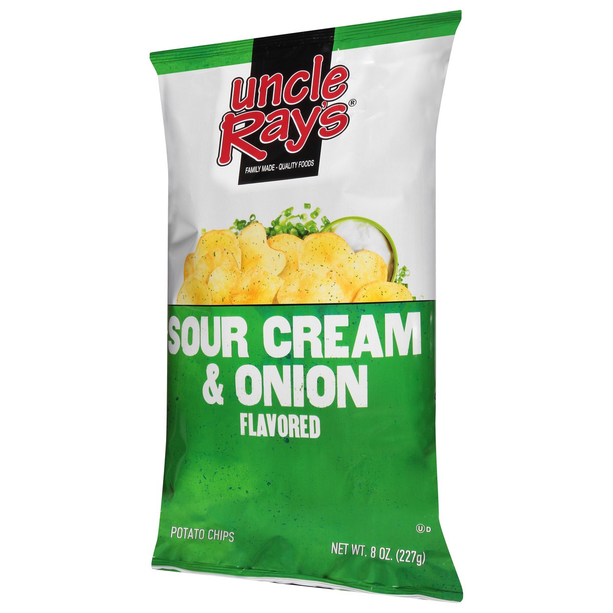 slide 2 of 13, Uncle Ray's Sour Cream & Onion Flavored Potato Chips 8 oz, 8 oz