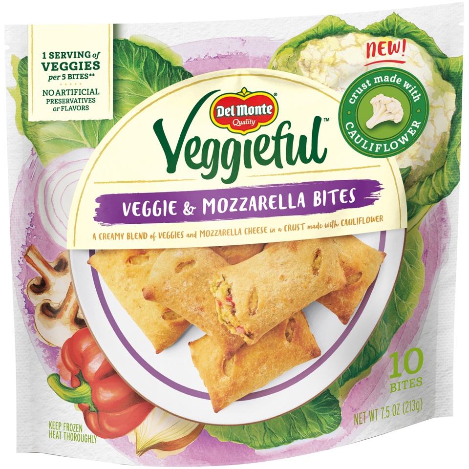 slide 2 of 5, Del Monte Veggie & Mozzarella Bites, 7.5 oz