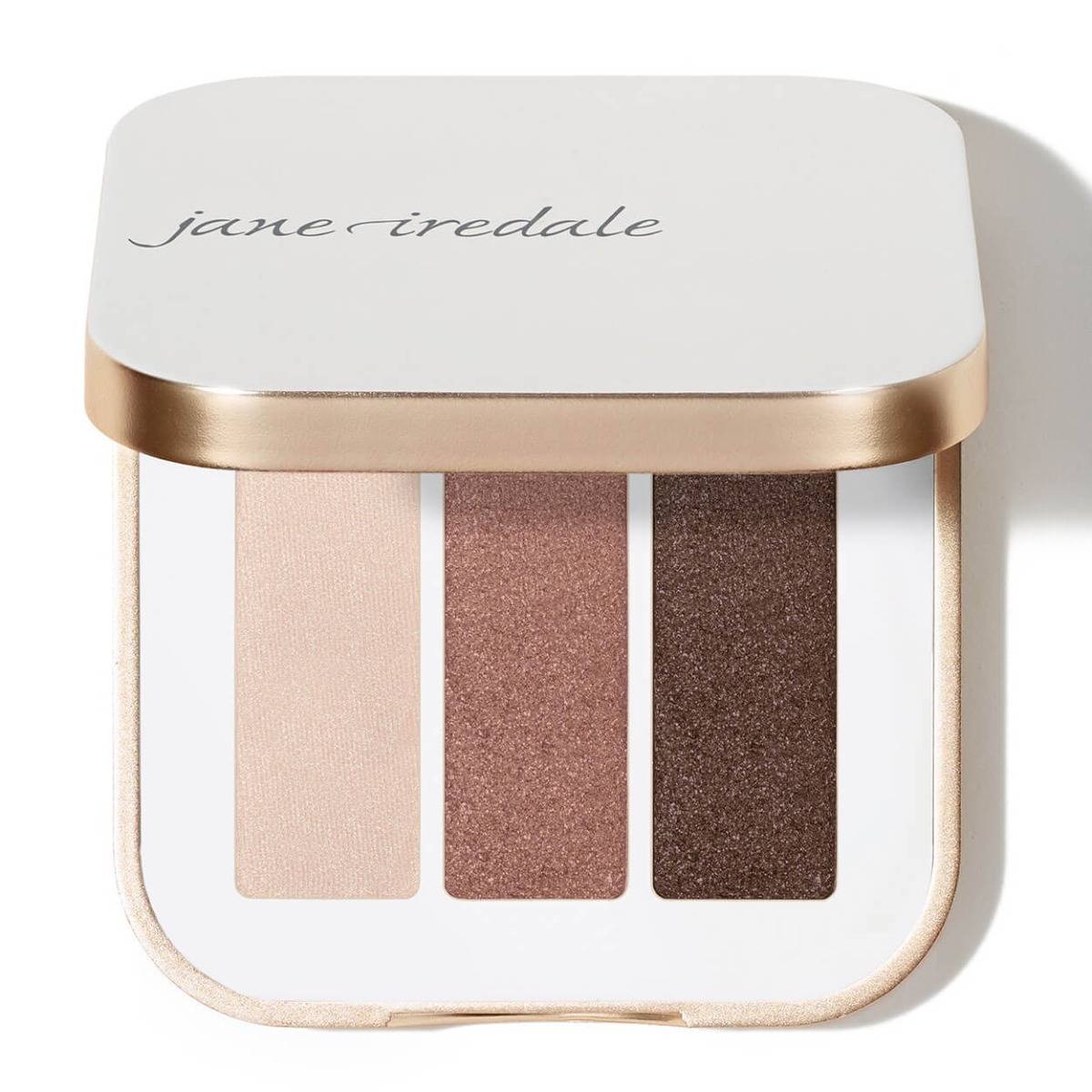 slide 1 of 1, Jane Iredale Purepressed Eye Shadow Triple - Pink Quartz, 0.1 oz