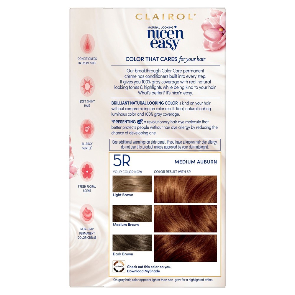 slide 4 of 7, Nice'n Easy Clairol Nice 'N Easy 5R Medium Auburn, 1 ct