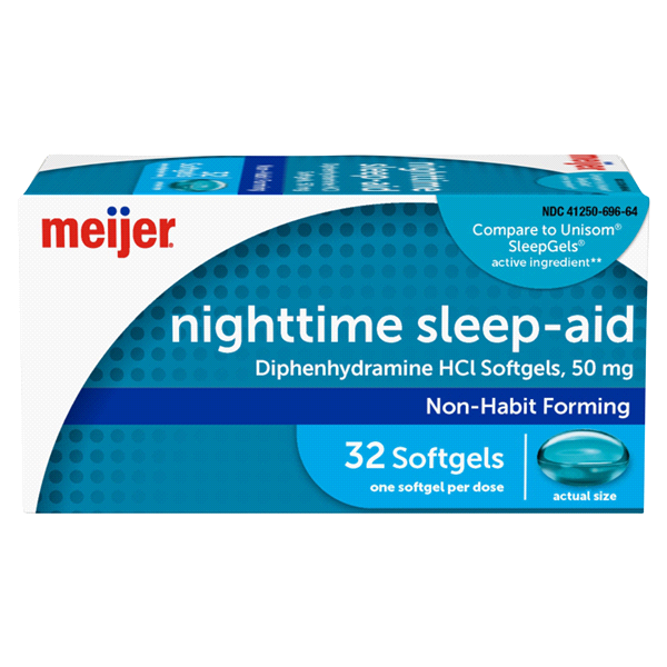 slide 1 of 1, Meijer Nitetime Sleep Aid Softgels, 32 ct; 50 mg
