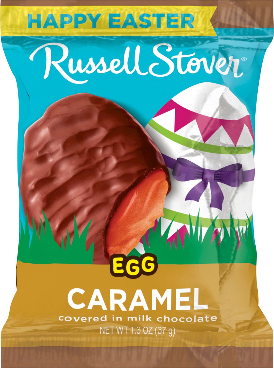 slide 9 of 14, RUSSELL STOVER Easter Caramel Milk Chocolate Easter Egg, 1.3 oz., 1.3 oz