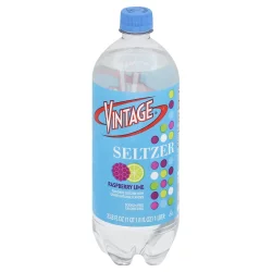 Vintage Seltzer Raspberry Lime - 33.8 fl oz