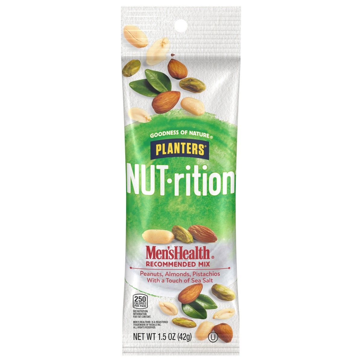 slide 1 of 5, Nut-rition Planters Men's Health Recommended Mix 1.5 oz, 1.5 oz